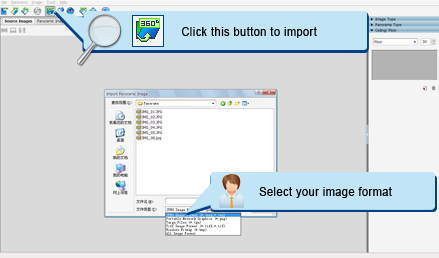 Import Your Panoramic Image